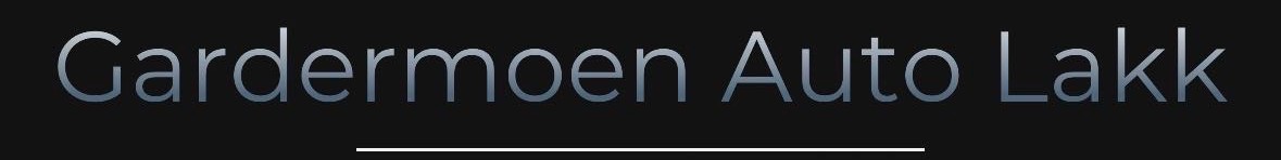 Gardermoen autolakk tekstlogo